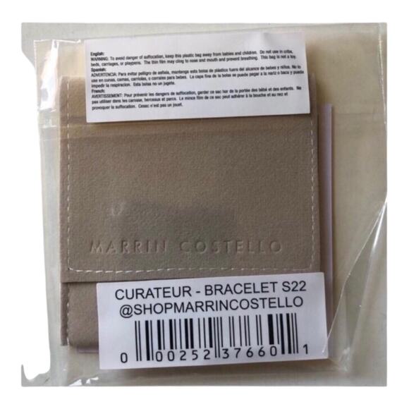 Marrin Costello NIP 14K Gold Plated Sterling Silver White Topaz Soleil Bracelet - Picture 7 of 11